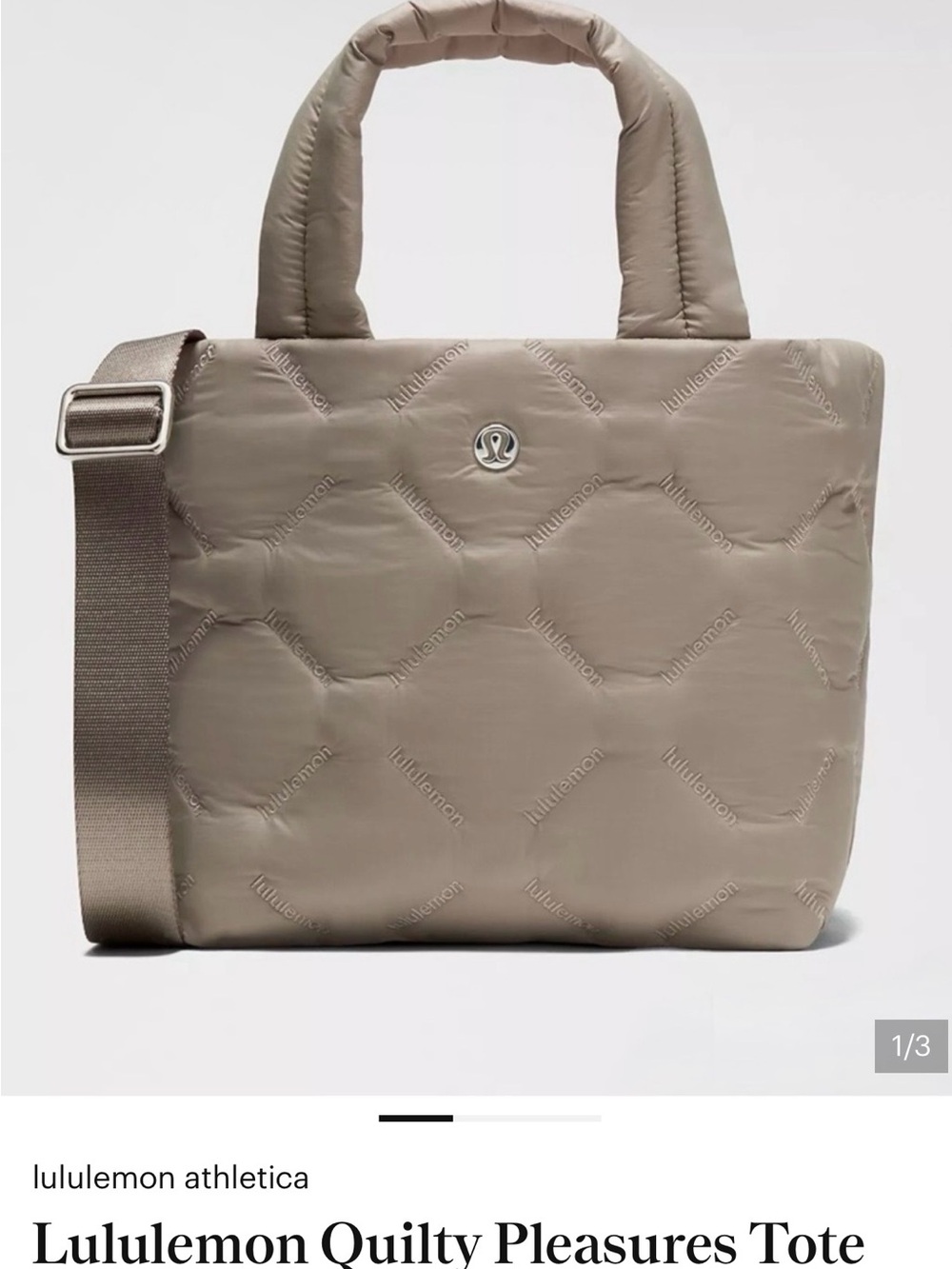 lululemon athletica Quilty Pleasures Tote – Taupe